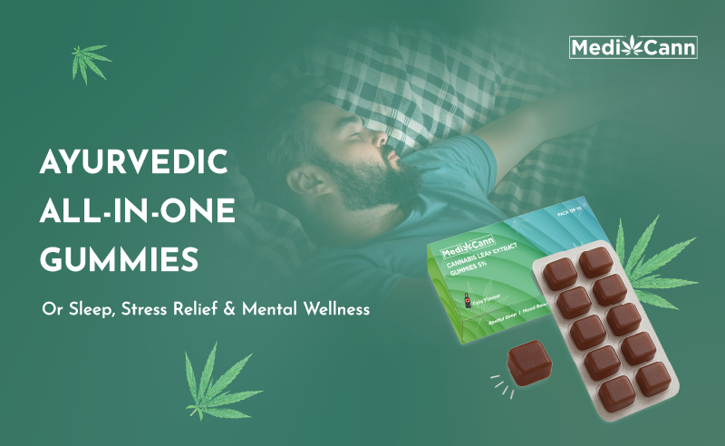 Ayurvedic All-in-One Gummies for Sleep, Stress Relief & Mental Wellness