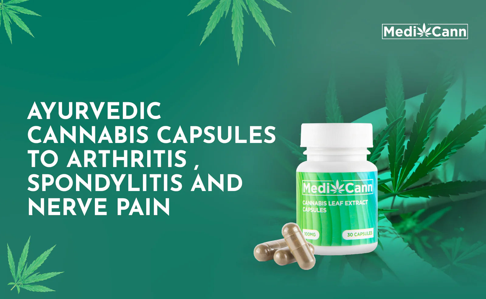 Ayurvedic Cannabis Capsules for Arthritis, Spondylitis and Nerve Pain Relief