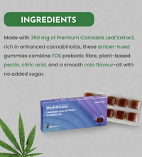 Medicann Cannabis Leaf Extract 350 mg Gummies - 1 Strip 10 Gummies