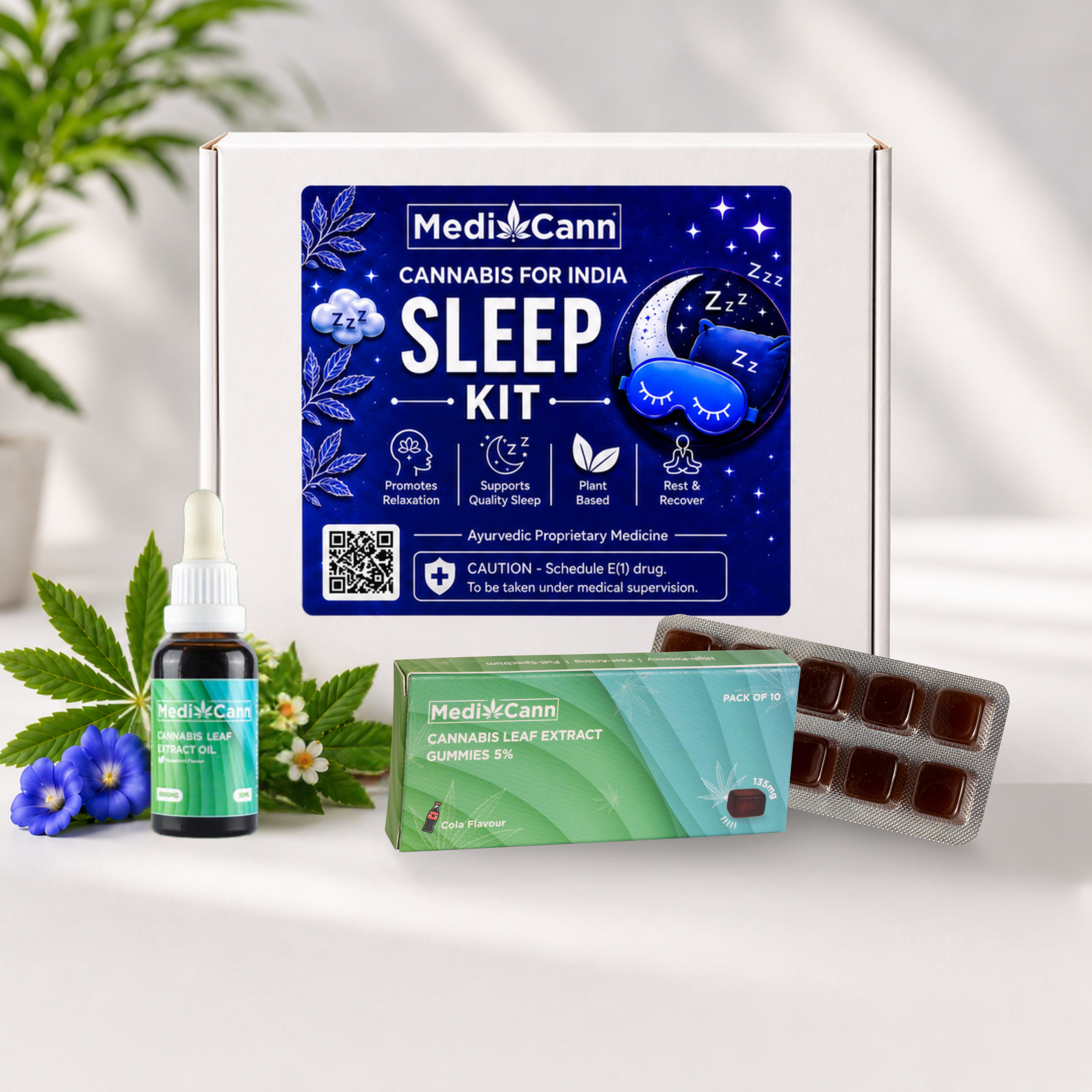 Medicann 10-Day Sleep Kit — Ayurvedic Cannabis Sleep Protocol India